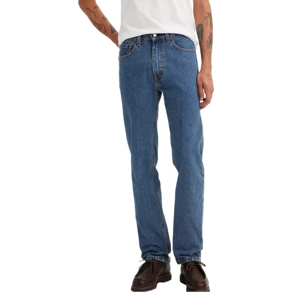 LEVI’S 505 Red Tab Straight Leg Jeans Denim Classic Fit Size 34x32 - Picture 1 of 15